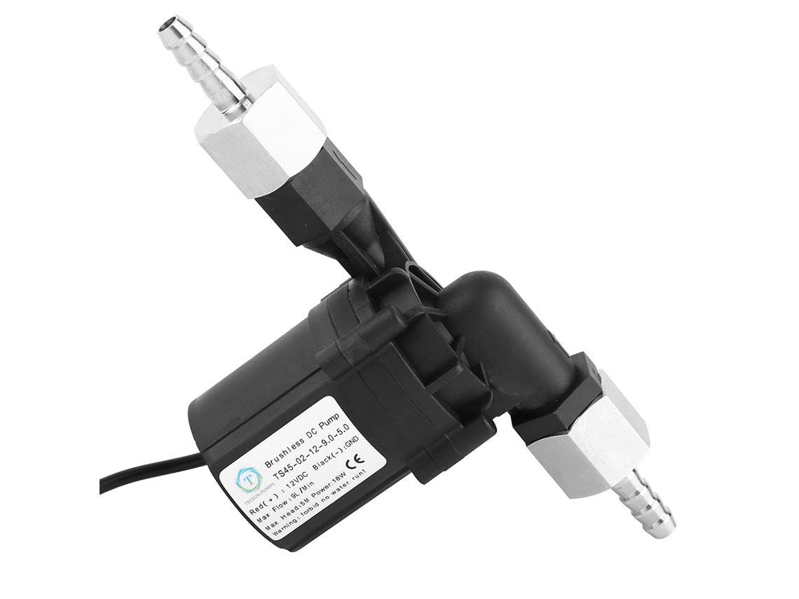 Bomba sin escobillas de 12 V para elaboración casera de cerveza, rosca NPT de 1/2'' con conector.
