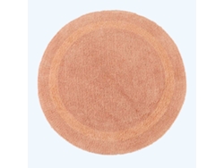 Homescapes Luxury Reversible Round Bath Mat - Peach