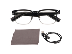 Gafas Inteligentes Bluetooth 5.3, Estilo Auricular Abierto, Resistentes Al Agua Ipx4, Con Sonido Estéreo Y Lentes Anti-bluetooth, Color Negro.