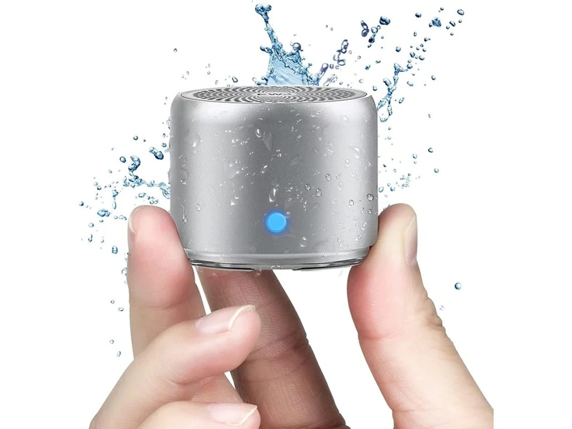 Mini altavoz Bluetooth portátil con estuche de viaje y radiador de graves, diseño personalizado, resistente al agua IP67.