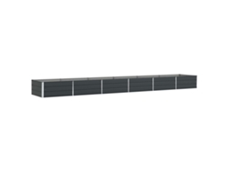 Jardinera | Maceta Antracita 195 X 100 X 45 Cm Acero Galvanizado