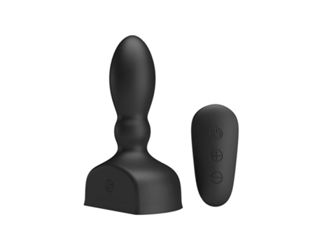 Estimulador Anal Harriet Inflable Usb Silicone Negro PRETTYLOVE