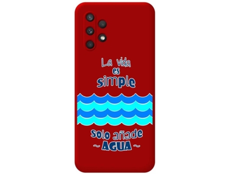 Carcasa Samsung Galaxy A32 4G TUMUNDOSMARTPHONE Agua Rojo