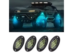 Luces Led De Ambiente Para Coche, 4 Unidades, 8000 Lm, Universales, Para Rejilla, Todoterreno.