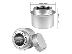 Mini Hornillo De Alcohol Portátil De Aleación De Aluminio Con Tapa Para Acampar, Hacer Senderismo, Ir De Mochilero Y Cocinar Al Aire Libre.