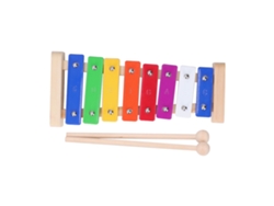 -xilófono De 8 Tonos Infantil Con Barras De Aluminio Coloridas Y Madera, Glockenspiel Profesional Con 2 Mazos