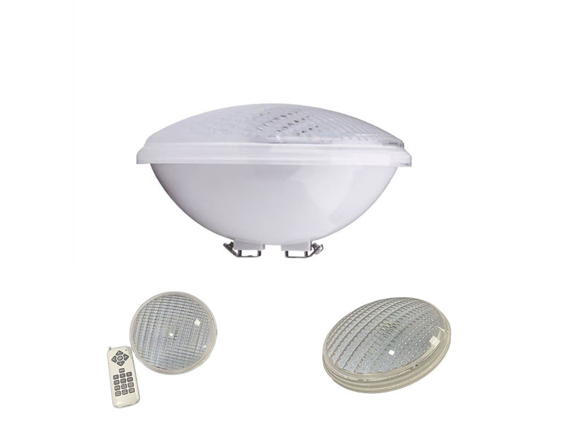 Luz Led Submarina Multicolor 12w 12v, 3500 Lúmenes. Carcasa Pc Reforzada Con Control Remoto, Apta Para Piscinas Empotradas, Estanques Y Spas.