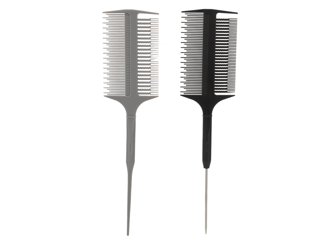 Kit de lápiz para peinar el cabello con dos puntas y función de seccionamiento, ideal para barberías y coloración, diseño ergonómico y durabilidad.