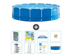 Intex Piscina Com Estrutura Redonda - 457x122 Cm - 9-peças S529
