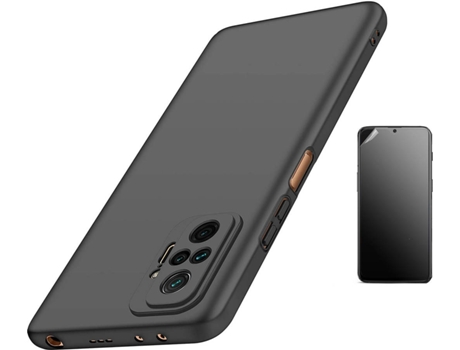 Kit Carcasa y Protector Xiaomi Redmi Note 10 Pro Ultimatte Turtleshell Negro