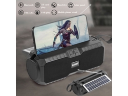 Radio FM portátil de emergencia con carga solar, batería extraíble, Bluetooth inalámbrico, compatibilidad con música y manos libres. Viewleaf