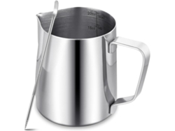 Jarra Para Espumar Leche De 600 Ml En Aco Inox 304 Con Caneta, Accesorio De Barista Para Cappuccino