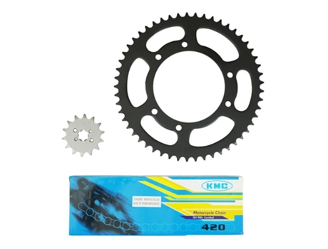 Kit de cadena P2R Derbi 50 Senda X-trem 20022005, X-race 20042005 420
