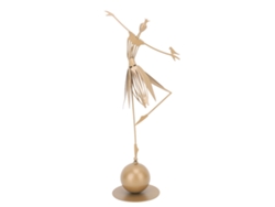 Estatua de bailarina de metal para decoración de jardín exterior