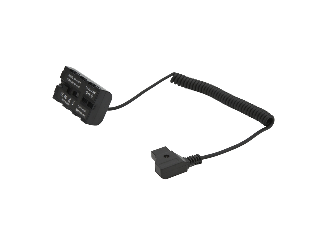 Kit De Acoplamiento De Batería Falsa Com Adaptador D-tap Para Np-f550 E Porta Placa De Batería