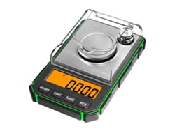 Báscula digital de alta precisión, 50 g (0,001 g), incluye pesas de calibración Chrui (verde)