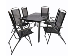 Conjunto de muebles de jardín 140s Vcm 7 piezas