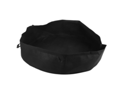 Bolsa Redonda Para Plantar Con Asas Para Hortalizas/jardín, 120 Cm X 30 Cm, Color Negro.