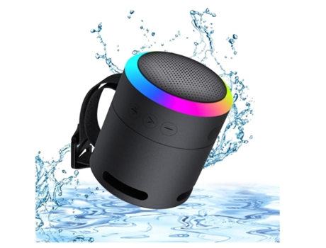 Altavoces Bluetooth portátiles Altavoz inalámbrico resistente al agua pequeño altavoz de Metal 5W sonido cristalino largo tiempo de giro