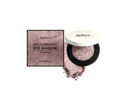 Sombra de ojos brillante color oro rosa seda