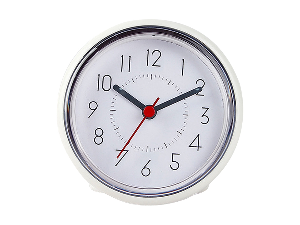 Reloj de baño moderno, cocina con ventosa, resistente a la humedad y la niebla Kofihety
