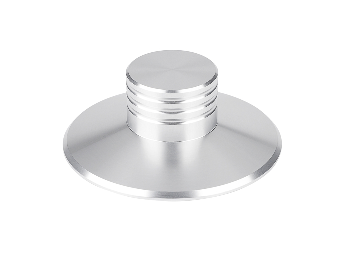 Estabilizador De Disco Metálico Para Tocadiscos De Vinilo Lp, Abrazadera De Presión De Aluminio Plateado