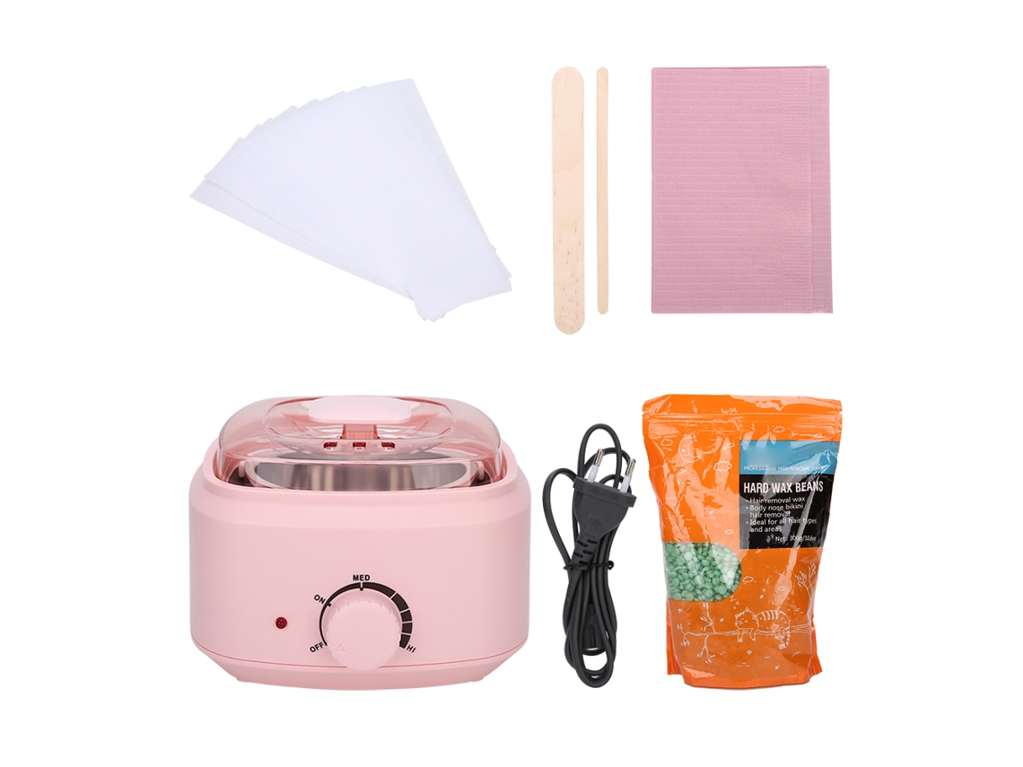 Calefactor De Cera Depilatoria 600g Frijoles De Cera Kit Profesional Máquina Depilatoria Enchufe Eu 220v