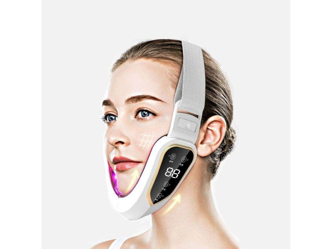 Dispositivo De Lifting Facial Led (blanco), Fototerapia, Adelgazamiento Facial, Calor, Masajeador Vibratorio