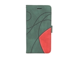 Cartera Funda Móvil Flip De Cuero Pu Con Cierre Magnético Y Portatarjetas Para Samsung S22 Hombre Mujer Verde