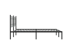 Maison Exclusive - Estructura Cama Sin Colchón Con Cabecero Metal Negro 150x200 Cm