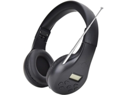 Auriculares Portátiles Con Radio Fm Para Conferencias Multilingües, Ajustables Para Cualquier Usuario (negro)
