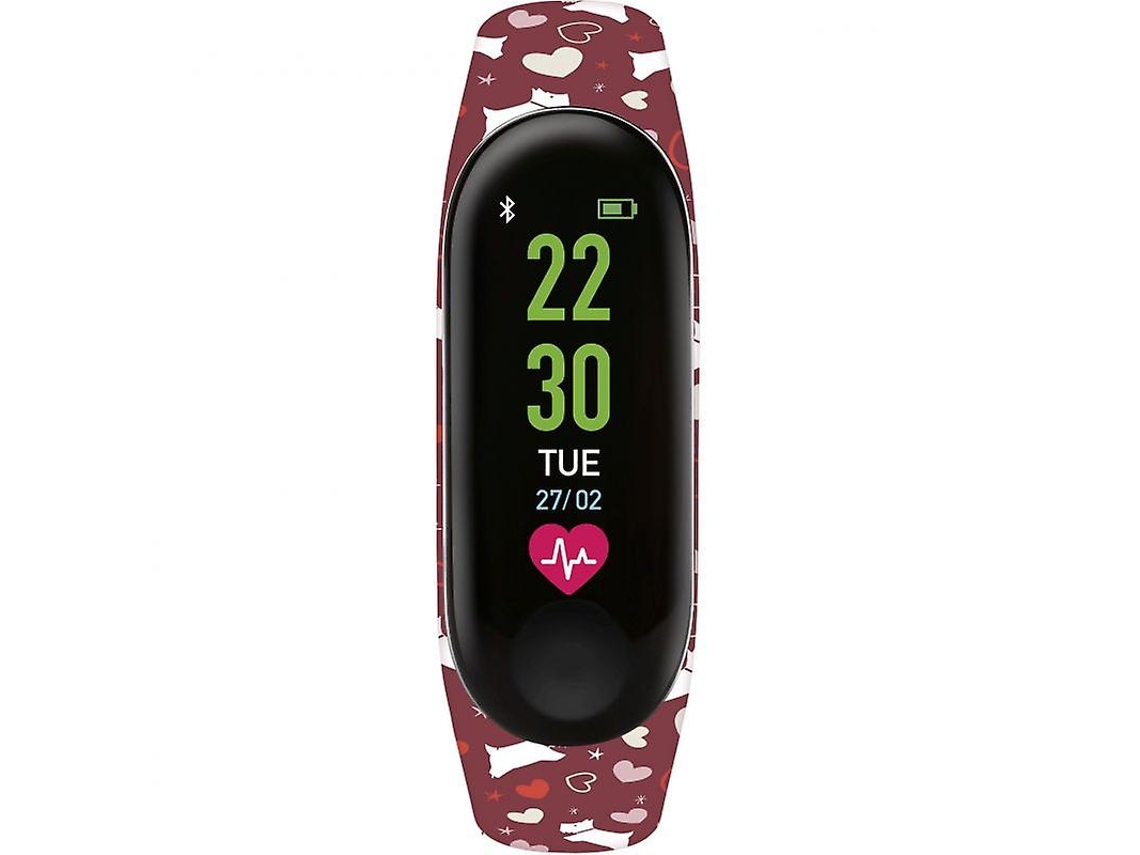 Reloj inteligente Radley Activity Track Rys01 2015 para mujer con esfera negra y correa de goma para bicicleta eléctrica