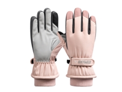 Guantes de esquí para mujer, guantes de invierno impermeables, guantes de nieve con pantalla táctil