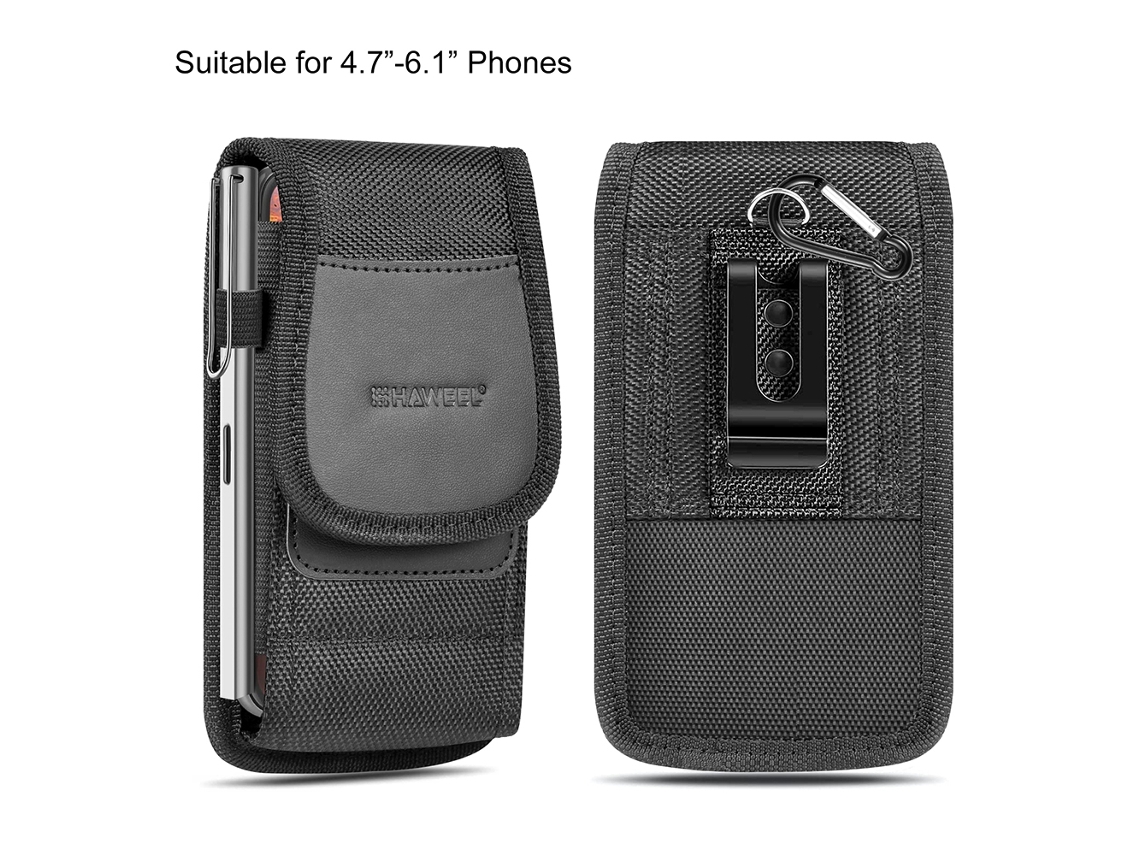 Bolsa Para Celular De Cinto Impermeável Com Slot Para Cartões E Clip De Cinto Haweel Compatível Com Smartphones