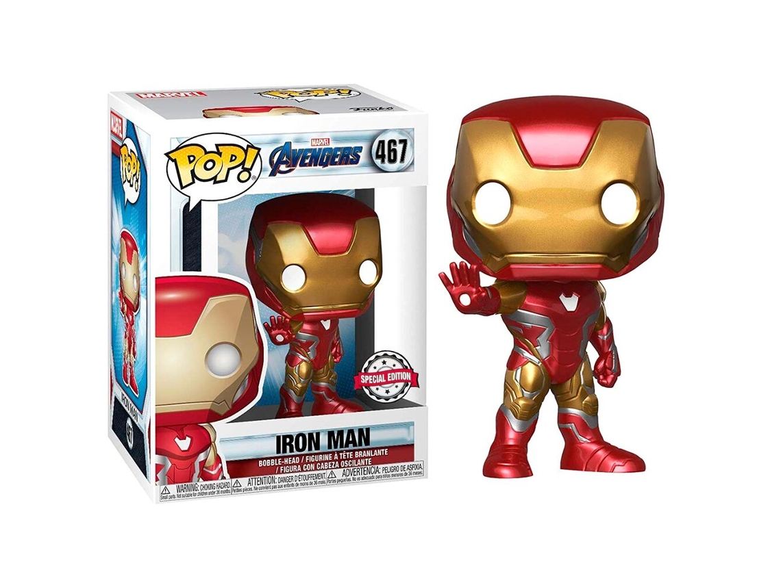 Figura Pop Iron Man de Marvel Avengers Endgame Exclusiva B.active