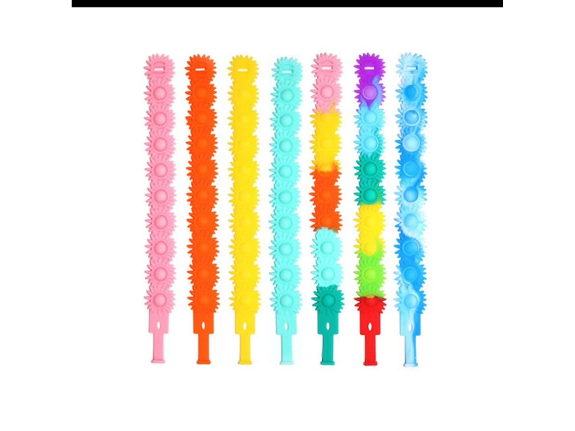 Pulsera Sensorial De Silicona Con Burbujas De Presión, Juguete Antiestrés Para Niños Y Adultos.