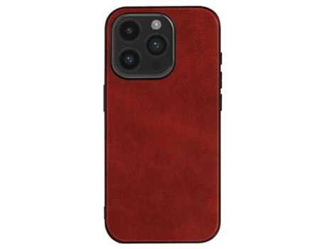 Funda para iPhone 15 Pro AVIZAR Piel Vintage Rojo