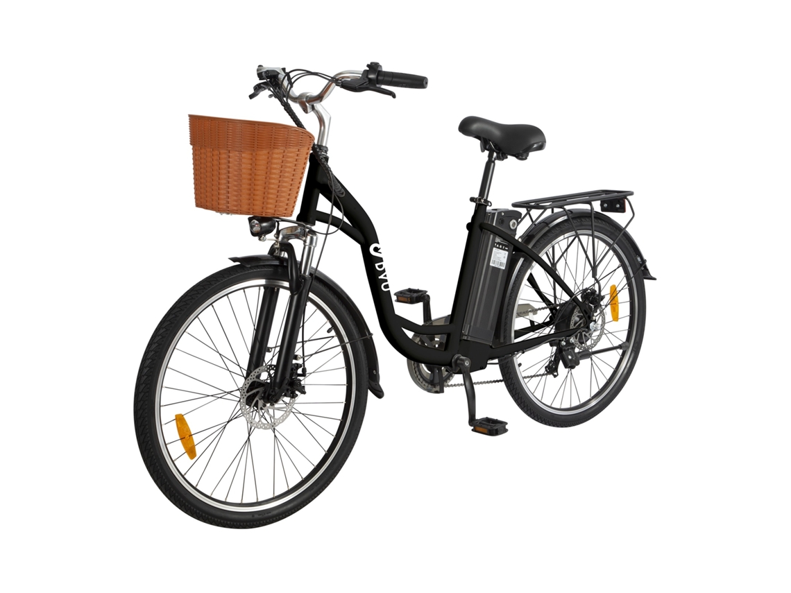Bicicleta Elétrica Duy C6 De 26 Polegadas Com Motor De 350w, Autonomia De 80km, Acelerador E Assistência Ao Pedal, Ideal Para Uso Urbano E Trail