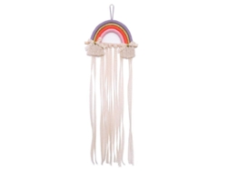 2026-porta Lazo De Cabello Con Borlas Arcoíris Colgante - Organizador De Accesorios Para Niñas (morado Naranja)