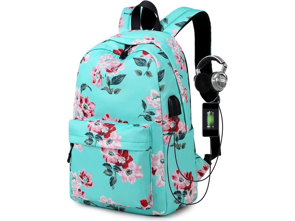 2026-mochila Escolar Retro Para Mujer Con Estilo Floral Resistente Al Agua Y Compartimento Para Laptop