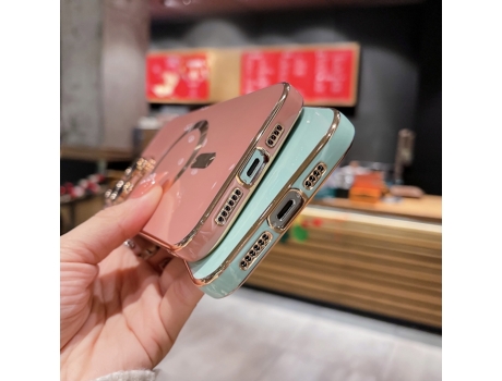 Lente para Telefono Mobile Phone Cases Magsafe Plating With para iPhone 12 Pro Max Piel Sintética
