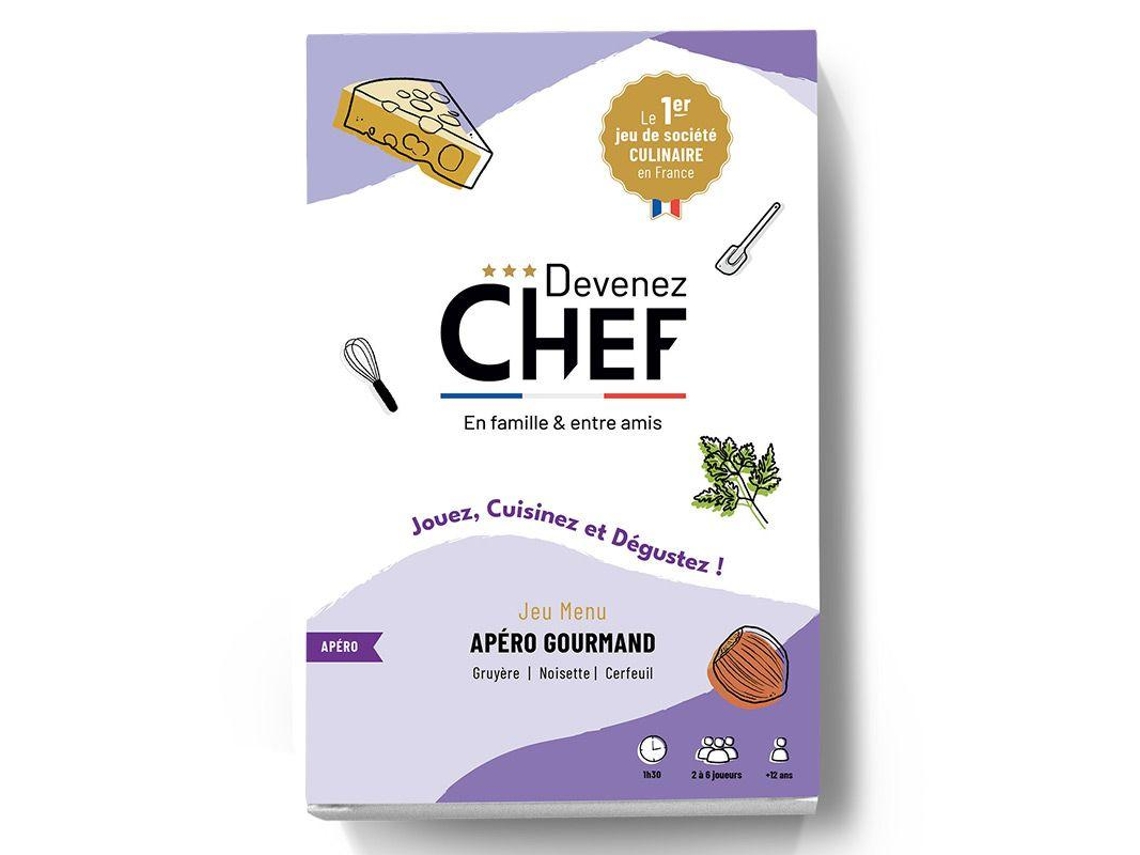 Kit de Cocina DEVENEZ CHEF Torne-Se Um Chef Culinário Menu de Aperitivos Gourmet