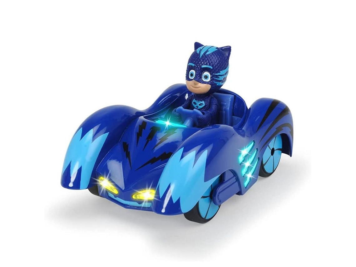 Figura de Acción SIMBA PJ Mask- gatuno con vehiculo metal con luces (Edad Mínima Recomendada: 3 años)