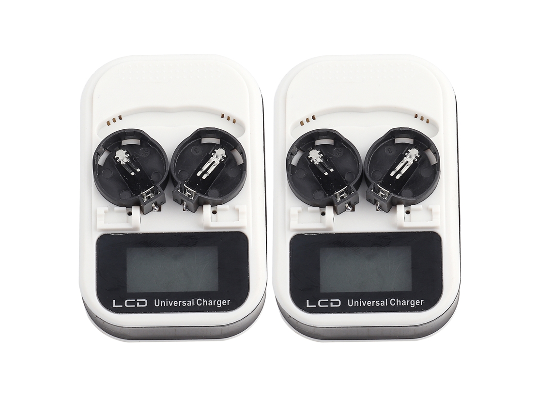 Cargador recargable con pantalla LCD para pilas de botón Lir2016 Lir2025 Lir2032 (2 unidades)