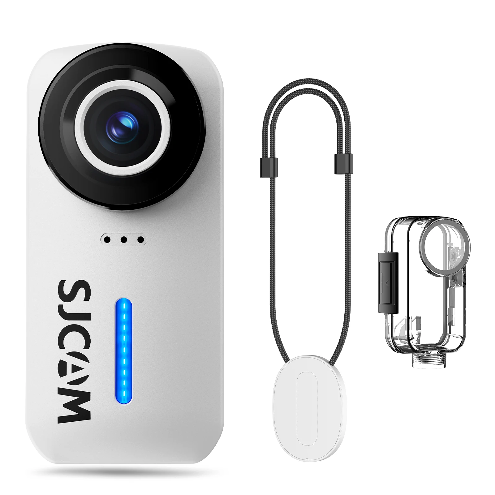 Cámara Para Ciclismo Ultra Hd 4k De 20 Mp Y 30 Fps Con Estabilización De Imagen Dual Eis (c110 White 64g)