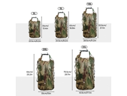 Bolsa Seca Ligera E Impermeable Con Correas Para Navegación, Kayak, Senderismo, Acampada Y Pesca.