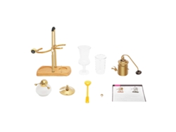 Cafetera, sistema de preparación al vacío, juego completo, color oro OEM