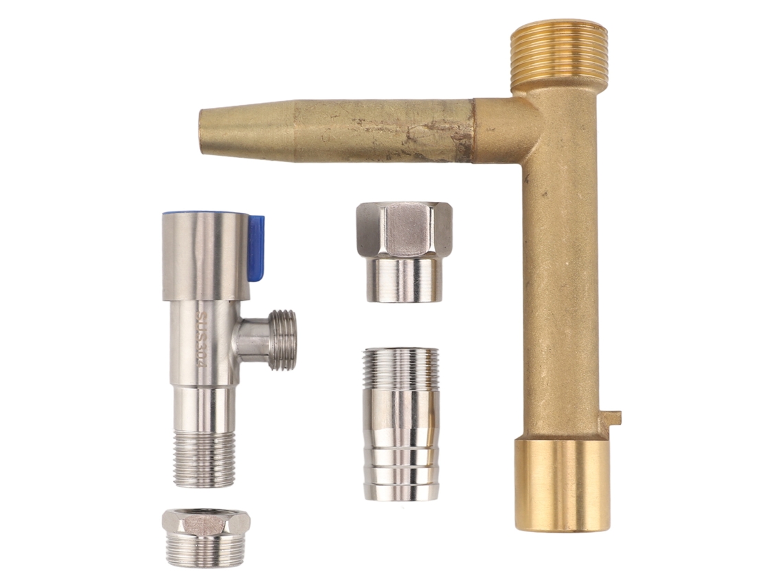 Llave de válvula de entrada de agua, rosca G1, latón, acero inoxidable, acoplamiento rápido para riego subterráneo