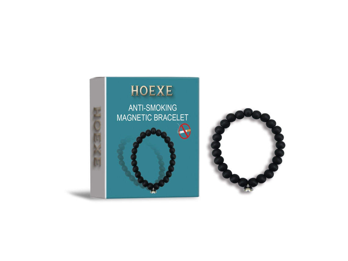 Pulsera magnética antitabaco para hombres y mujeres: terapia magnética portátil para controlar las ansias de fumar.