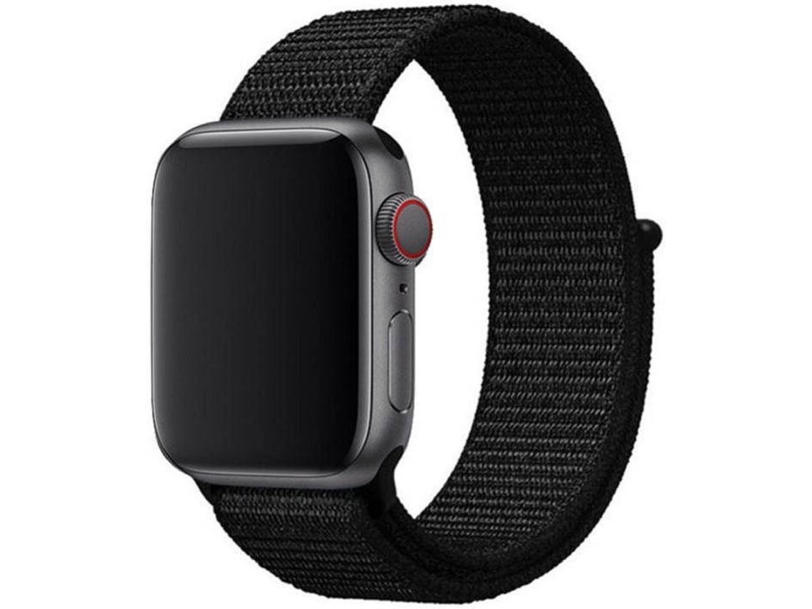 Pulsera Apple Watch 38/41 mm SWISSTEN Nylon (Negro)